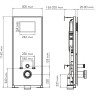 Система инсталляции для унитазов WASSERKRAFT ABENS 20TLT.010.ME.BL.WM04