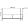 Система инсталляции для унитазов WASSERKRAFT DILL 61TLT.010.ME.WH04