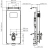 Система инсталляции для унитазов WASSERKRAFT SALM 27TLT.010.ME.BL.MG04
