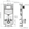 Система инсталляции для унитазов WASSERKRAFT VILS 56TLT.010.ME.BN03