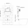 Встраиваемый смывной бачок WASSERKRAFT ALLER 10TLT.031.ME.MB03